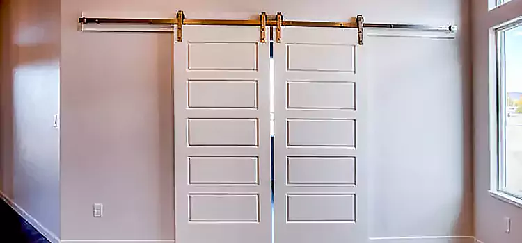 Glass Barn Door with Installation Hardware Kit Atlantic City