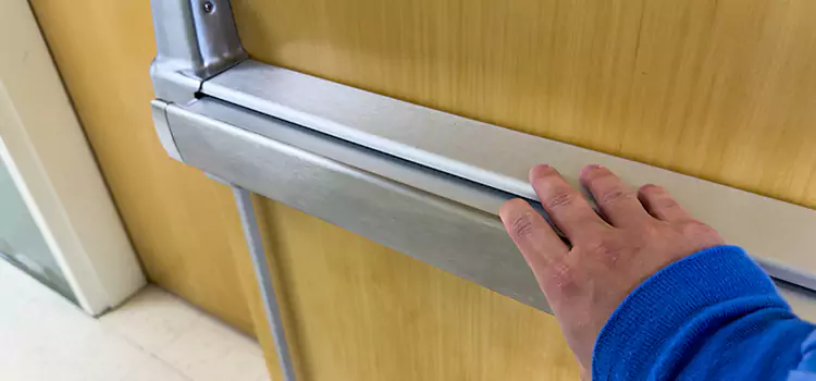Installing a Push Bar on a Door Atlantic City